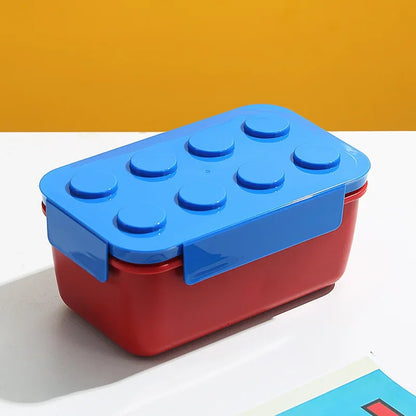 Creative Building Blocks Lunch Box Food Grade PP Picnic Fruit Salad Bento Box Student School Office Microwave Oven Meal Box