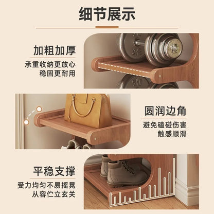 The shoe rack  and the narrow multi-layer storage rack in the household corner enters the door. Small space-saving shoe cabinet