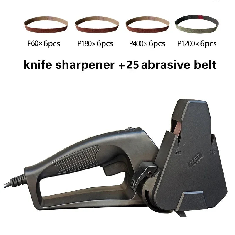 Professional Electric Knife Sharpener Grinder Sand Belts Kitchen Sharpening Machine Honing System Carpenter Tools 2022 NEW
