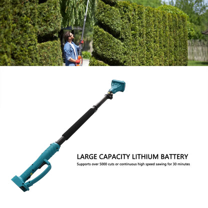 Cordless Pruner Extension Pole Efficient Anti Slip Pruning Shears Telescopic Pole Aluminum Alloy Versatile Blue for Garden
