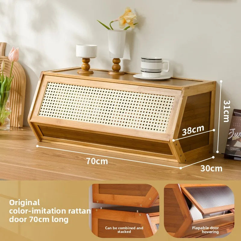 Multi functional stackable storage cabinet with lid, miscellaneous storage box, household storage box, bedside cabinet