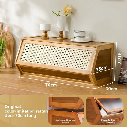 Multi functional stackable storage cabinet with lid, miscellaneous storage box, household storage box, bedside cabinet