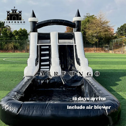 Commercial Grade Inflatable Water Slide with Splash Pool Bouncy Castle for Adults and Kids Includes Blower Customization