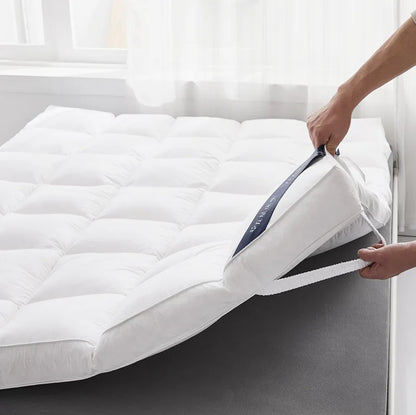 Household mattress thickened folding mattress feather velvet cushion down tatami mattress cushion