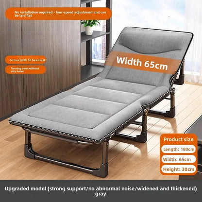 Single folding bed office lunch break artifact sleeping back chair can be placed flat hospital escort bed outdoor camp bed