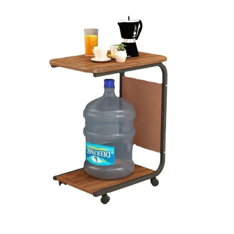 Mobile Bedside Table Nightstand Rolling Storage Cabinet Drawer Small Side Table Sofa End Table Bedroom Living Room Nightstand