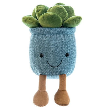 Halloween Christmas Creative Simulation Plants  Succulent Plush Greenery Ornaments Catching Machine Rag Dolls Home Accessories