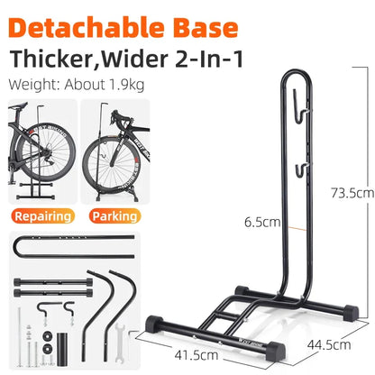WEST BIKING 3 In 1 Bicycle Parking Rack Multifunctional Bike Indoor Garage Storage Stand MTB Road Bike Maintenance Repair Stand