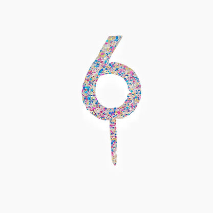 Sparkling 0-9 Number Happy Birthday Cake Topper Gold Acrylic Wedding Cake Topper Kids Birthday Party Cake decoration Baby shower