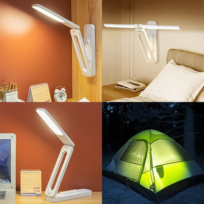 Reading Desktop Desk Lamp Multifunctional Folding  Lamp Infinite Dimming Eye Protection Bedroom Living Room Study Led Desk Light