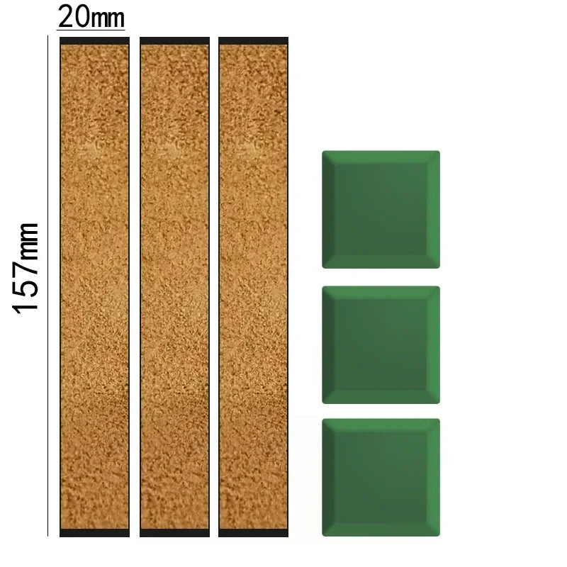 Double Side Leather Strop for Knife Sharpening Stropping Block Kit with Polishing Compound Knife Sharpening Double Side