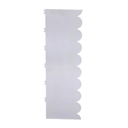 1 Piece Stainless Steel Cake Scraper Metal Cake Scraper Smoother Double Sided Patterned Edge Cake Decorating Comb YY126