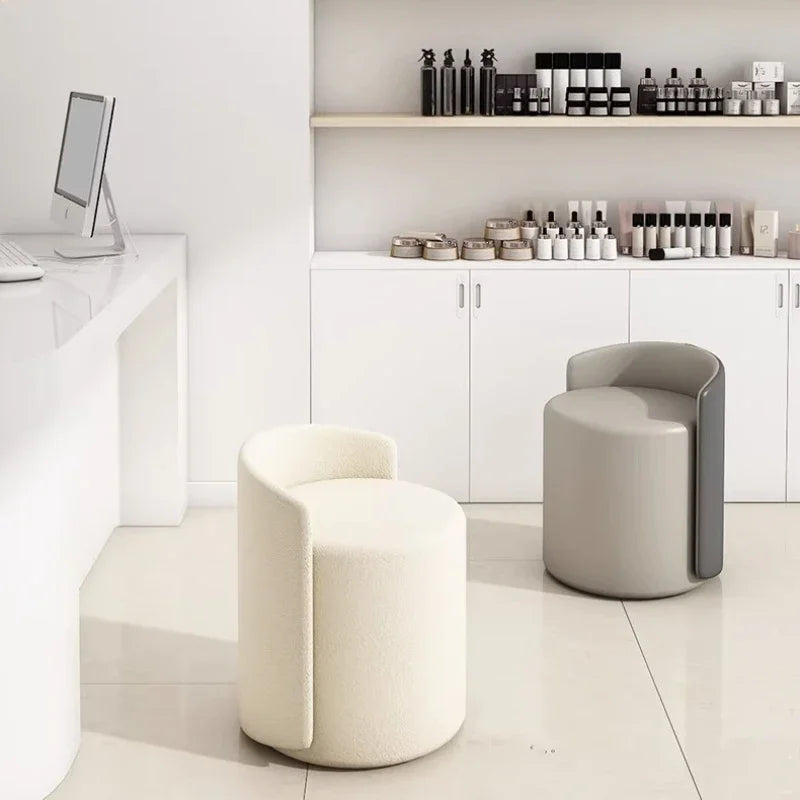 Makeup Stool, Household Dressing Table Stool, Modern Living Room Low Round Stool