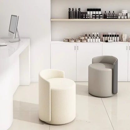 Makeup Stool, Household Dressing Table Stool, Modern Living Room Low Round Stool