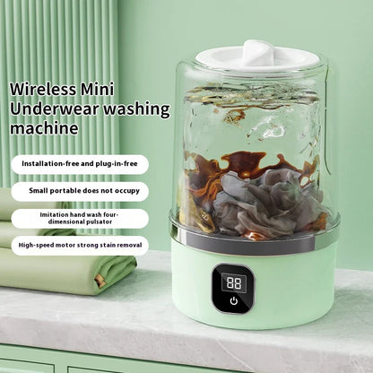 Mini Washing Machine Machine Clothes Cleaning Tool For Dormitories Travel Camping Hotel Apartment Portable Small Laundry Washer