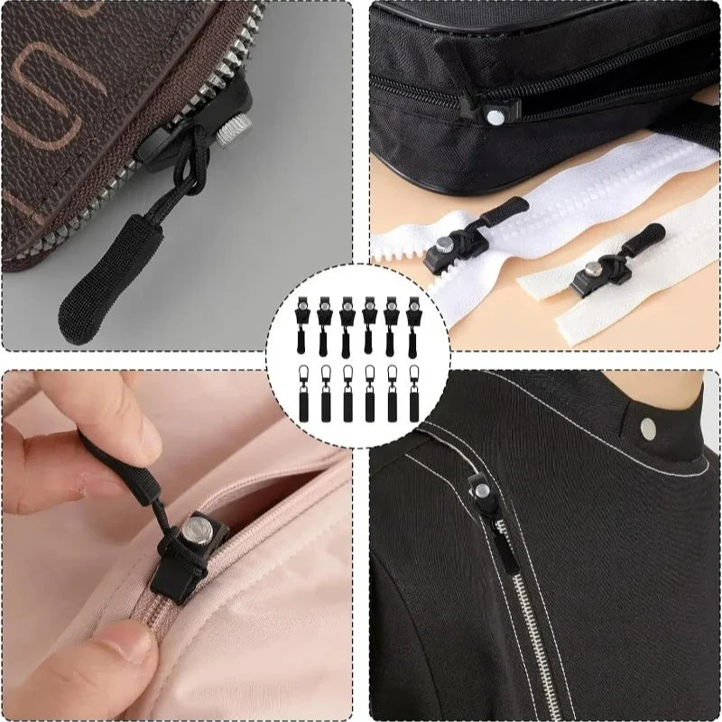 Universal Zipper Repair Kit - Instant Fix for Jackets, Coats | Detachable Zipper Head & Slider Replacement, No Sewing Needed