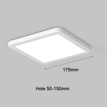 LED Panel Lights Ultra thin Ceiling Downlight 50mm to 200mm Cut Hole Adjustable Panel Light AC85-265V Indoor Lighting Lamp