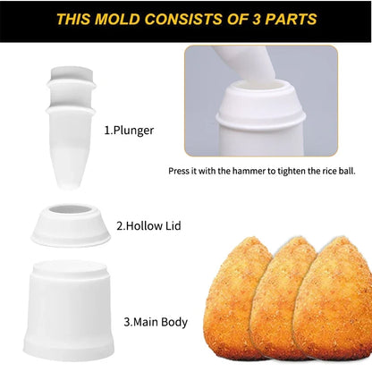 PGY Arancini Maker DIY Rice Ball Mold Sushi Maker Mold Tool