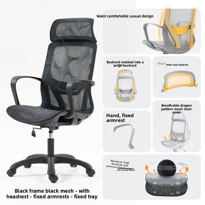 Multi-functional Ergonomic Chair Computer Conference Chair Chair Desk Learning Backrest Gaming Chair
