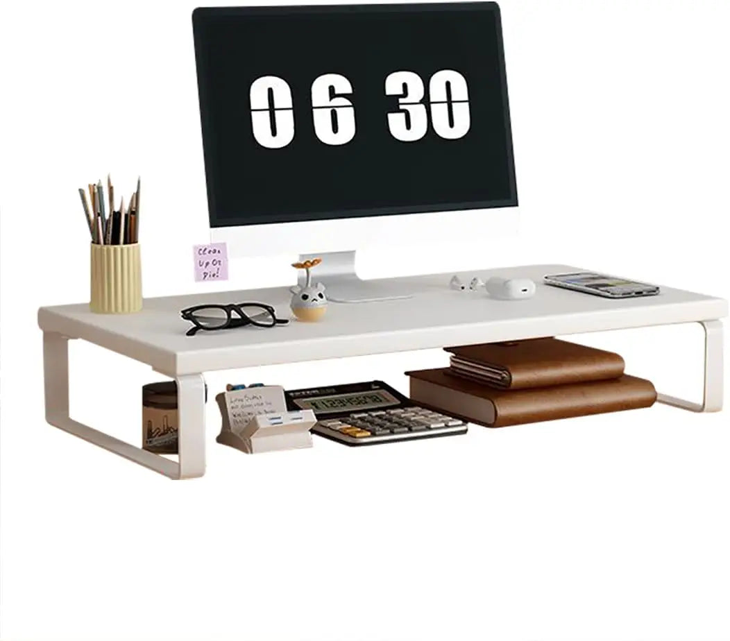 Computer Monitor Stand|Ergonomic Desk Riser|Sturdy Desktop Organizer Shelf|Multi-Purpose  Storage Accessories(19.6x7.8x3.1in)