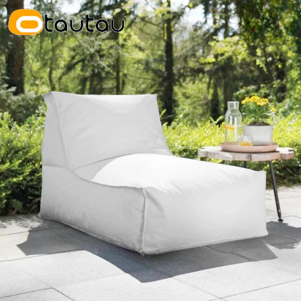 OTAUTAU Outdoor Oxford Bean Bag Cover Swim Pool Float Lounger Beach Club Pouf SF505【No Filler!You Need To Fill It By Yourself!】