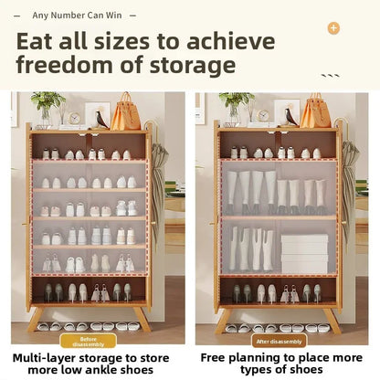 shoe cabinet shoe rack large capacity shoe storage rack dustproof multi-layer shelf