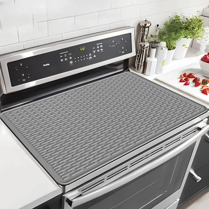 Induction Cooktop Mat Silicone Induction Cooker Cover Home Heat-resistant Non-Slip Induction Cooktop Protector Mat Kitchen Tools