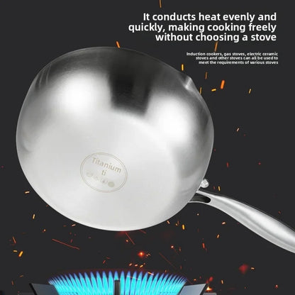 2025 New Pure Titanium Shizong Small Milk Pot Non-stick Coating Baby Complementary Food Pot Induction Cooker Special Soup Pot