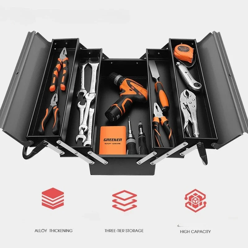 Durable Stainless Steel Tool Organizer Box Portable and Space Saving Design Tool Box Organizer Caja De Herramientas Electricista