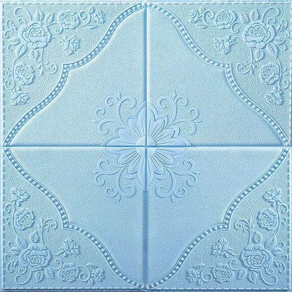 1-10pcs70cm*70cm Modern Paper Ceiling Decorative Waterproof Moisture-proof Mildew proof Wall Self-adhesive 3D Bedroom Background