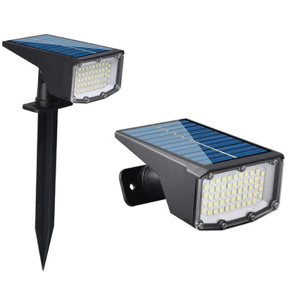 1/2Pcs Solar Powered 53LED Lamp Adjustable Solar Spotlight In-Ground IP65 Waterproof Landscape Wall Light Outdoor Lighting