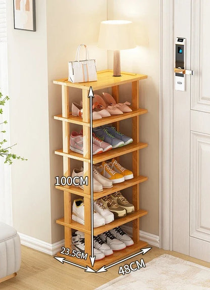 Home economy door multi-layer shoe storage artifact saves space, rental house shoe cabinet, shoe rack