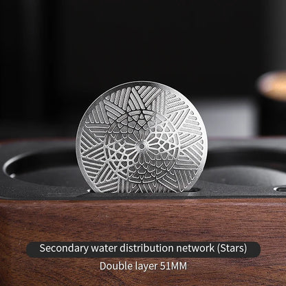 Bincoo 51/58mm Espresso Portafilter Dispersion Plate Stainless Steel Sintered Shower Screen Even Extraction Upgrade Accessories