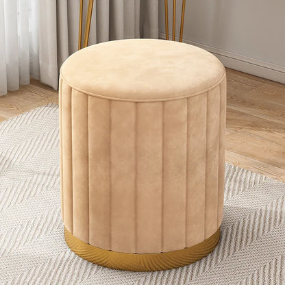 Makeup stool light luxury round stool chair bedroom Internet celebrity storage bench sofa stool dresser stool makeup chair small
