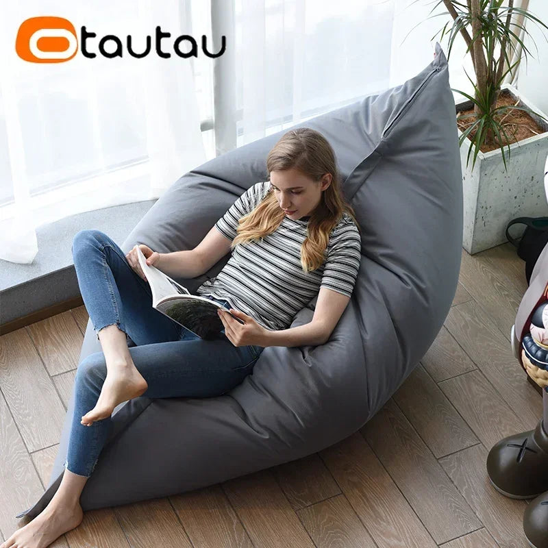 OTAUTAU M/L Outdoor/Home Bean Bag Cover 140x180cm DD103【No Filler Inside! You Need To Buy Filler By Yourself !】