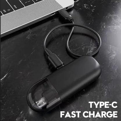Rechargeable Nose/Ear Hair Trimmer for Men & Women - 2-in-1 Waterproof Dual Blade, Cordless Auto Groomer with USB Charging