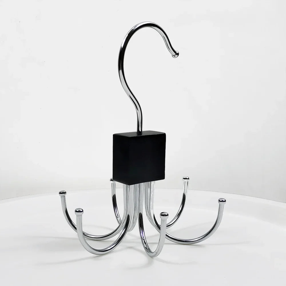 1/2 Piece Multifunctional Hook, Multi Claw Bag Storage Hook, Tie Metal Storage Suitable for Scarves, Belts, Home Storage