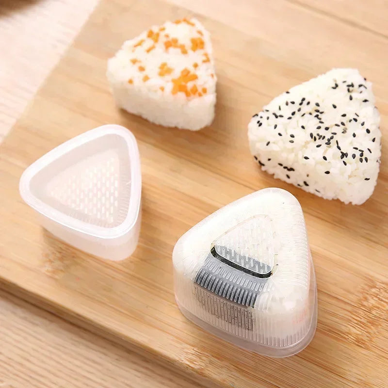 Transparent Plastic Onigiri Mold Set  Japanese-style Onigiri and Sushi Mold Set  Sushi Cartoon-themed Onigiri Molds For Children