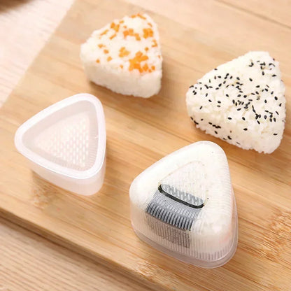 Transparent Plastic Onigiri Mold Set  Japanese-style Onigiri and Sushi Mold Set  Sushi Cartoon-themed Onigiri Molds For Children