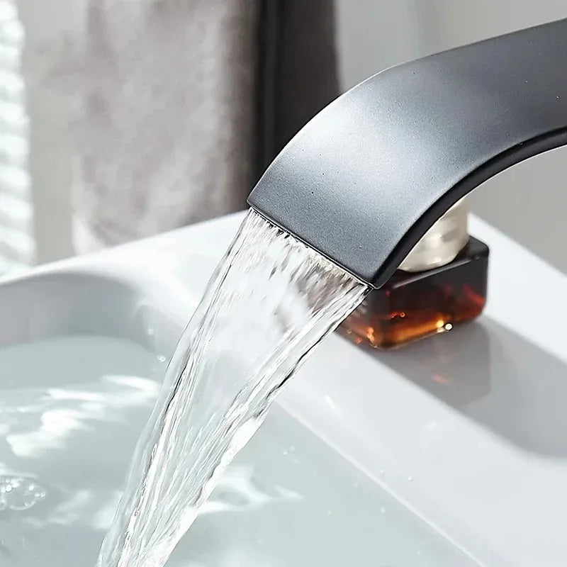 Bathroom Accessories Household Home Hot and Cold Water Waterfall Dragon Head Kitchen Bathroom Bathroom Washbasin Single Faucet