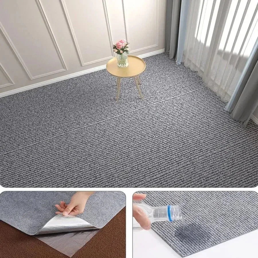 40cmx3m Premium Self-Adhesive Non Slip Pad Waterproof Oil Proof Floor Mats for Kitchen Bathroom Outdoor Anti-Skid Rug Home Decor