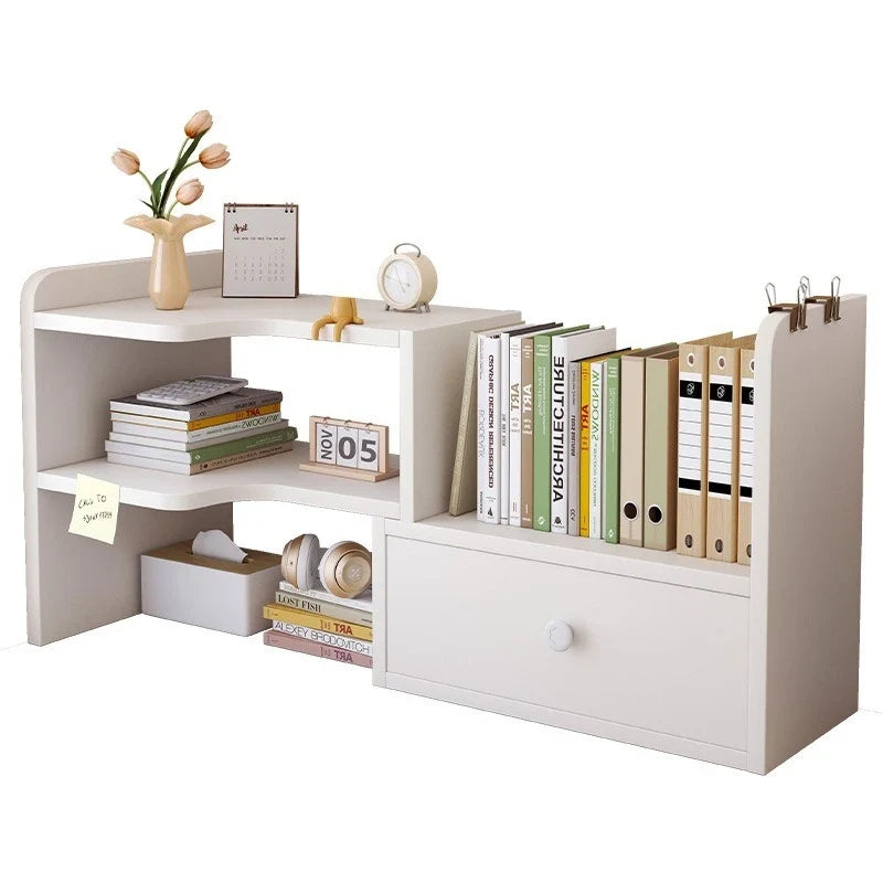 Bookshelf Office Desktop Storage Shelves Multi layer Scalable Shelves Student Desk Storage Boxes Small Bookcases