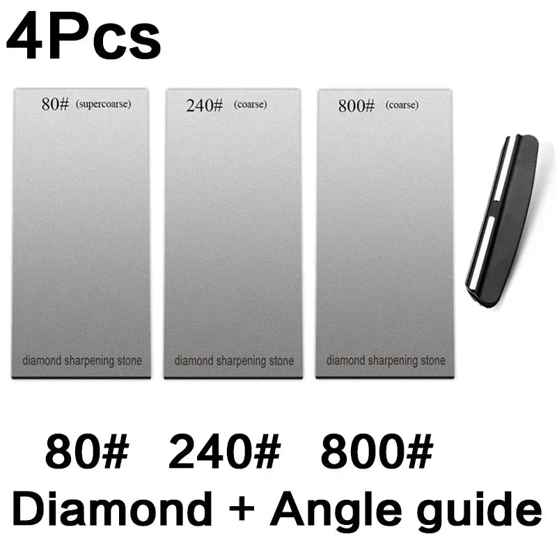 120/600/1500/3000 set Diamond sharpening stone base kitchen whetstone blade sharp bar Apex edge musat knife sharper flakes board