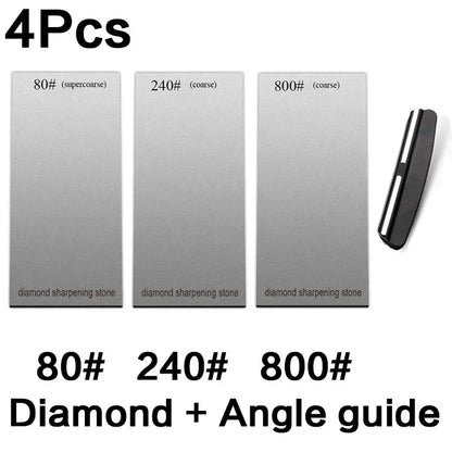 120/600/1500/3000 set Diamond sharpening stone base kitchen whetstone blade sharp bar Apex edge musat knife sharper flakes board