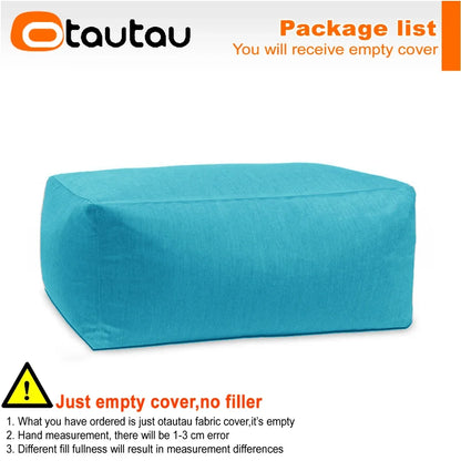 OTAUTAU Outdoor Oxford Bean Bag Cover Swim Pool Float Lounger Beach Club Pouf SF505【No Filler!You Need To Fill It By Yourself!】