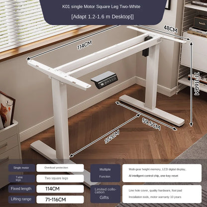 Intelligent electric lifting table legs single motor double beam office desk computer desk study table leg bracket accessories
