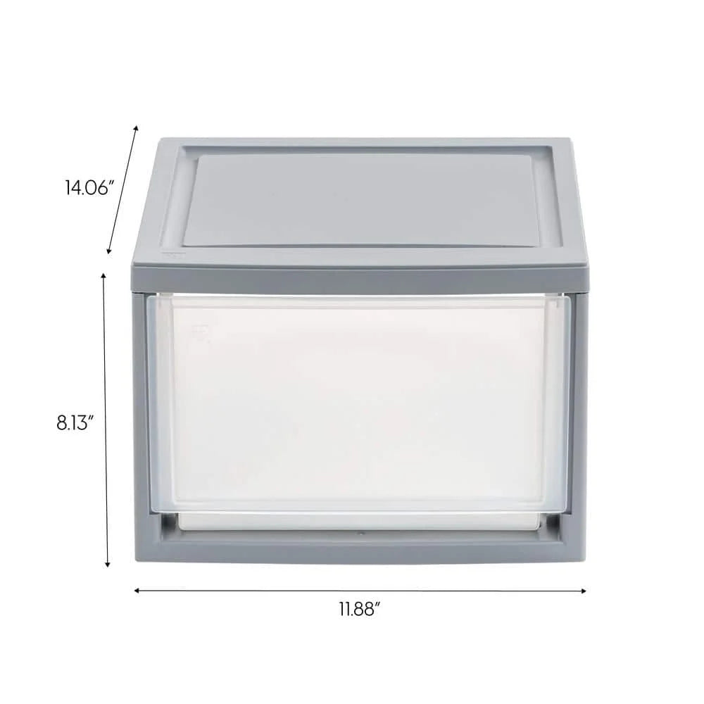 Gray Stackable Storage Unit closet organizer  cabinet organizer  storage drawers  organizer drawer  drawer divider