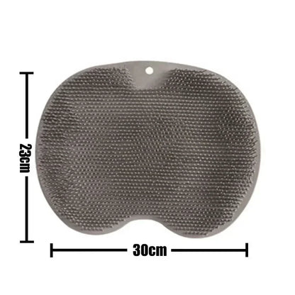 Silicone Rub Back Brush Bathroom Non-slip Wash Foot Pad Massage Shower Mat with Sucker Bath Massage Foot Exfoliating Brush Pad