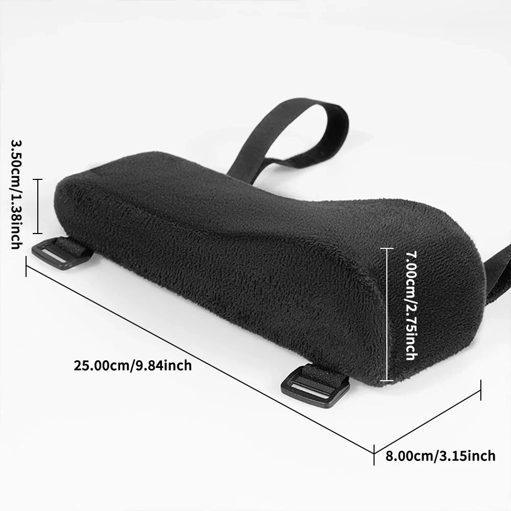 2 pc set of chair armrests for general office use. Ergonomic chair armrests designed to relieve pressure on elbows and forearms