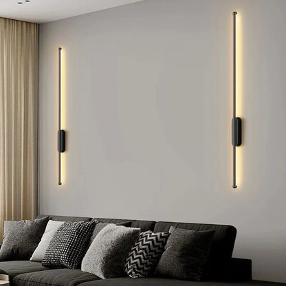 Gold Black Indoor Wall Lamp Modern LED Wall Light USB rechargeable with dimmable Tricolor No punching required Wall Lamps